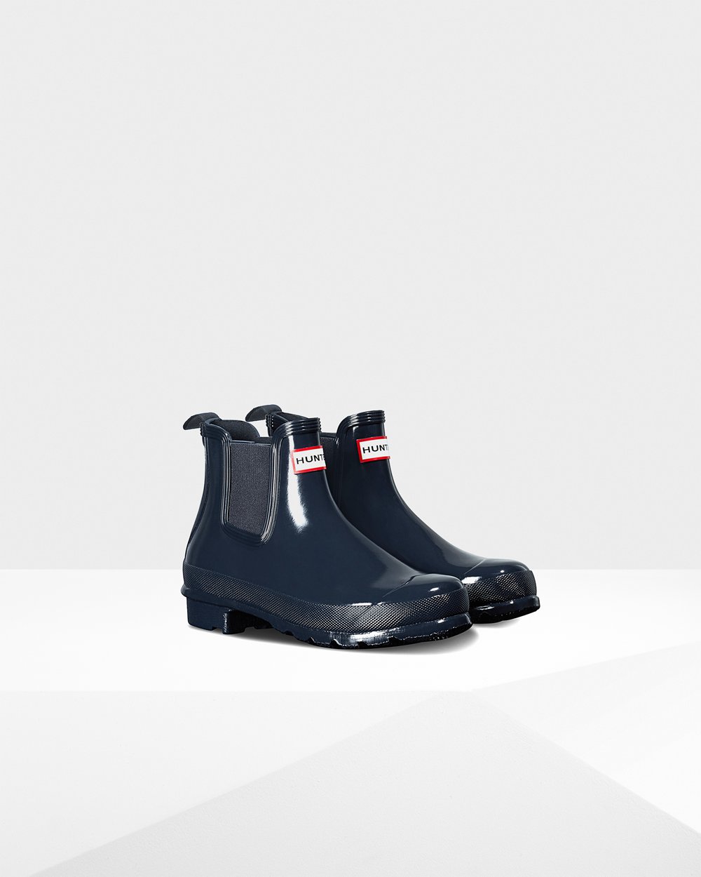 Women Hunter Original Gloss | Chelsea Boots Navy | NZ-8519-MLZO